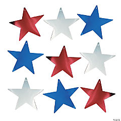 Metallic Patriotic Stars<br>1 dozen