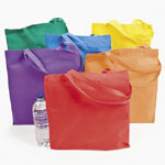 Non-Woven Bright Tote Bags <br>15" x 16 3/4"-1 dozen