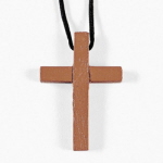 Wood Cross Necklaces<br>1 dozen
