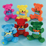 Plush Prayer Bears<br>4 1/2"-1 dozen