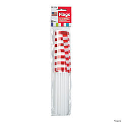 Bulk Small Plastic American Flags on Plastic Sticks<br>72 piece(s)