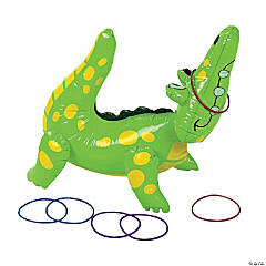 Inflatable Alligator Ring Toss Game