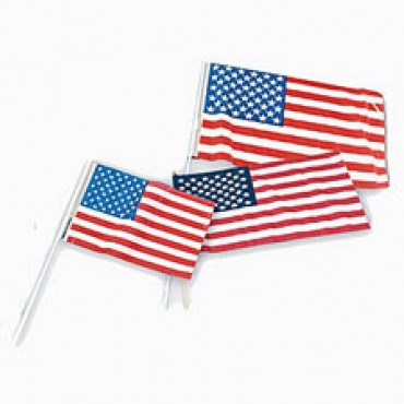 Plastic American Flags<br>(4"X6")-1 dozen