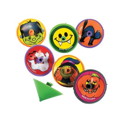 Mini Halloween Monster Characters Spin Tops