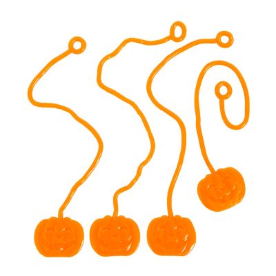 Orange Sticky Vinyl Jack-O’-Lantern Splat Toys