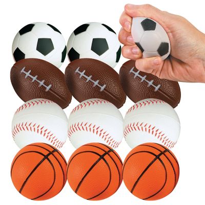 Soccer, Baseball, Football & Basketball Foam Stress Balls