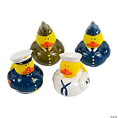 Uniformed Armed Forces Rubber Ducks<br>1  dozen