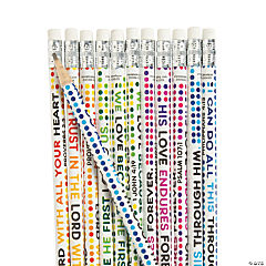 Colorful Bible Verse Pencils<br>24 piece(s)