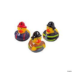 Firefighter Rubber Ducks<br>1 dozen