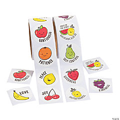 Fruit of the Spirit Sticker Roll<br>2 rolls - 50 stickers each roll