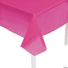 Hot Pink Rectangle Tablecloth<br>Each