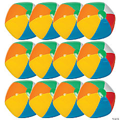 Inflatable Colorful Beach Balls<br>1 dozen