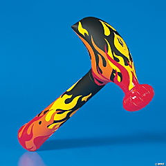 Inflatable Flame Print Hammers<br>