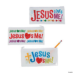 Jesus Love Me Pencil Cases<br>1 dozen