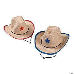 Kids Cowboy Hats w/Star<br>1 dozen