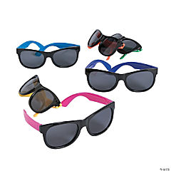 Kid's Neon & Black Nomad Sunglasses<br>1 dozen