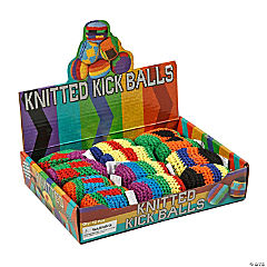 Multicolor Knitted Kickballs<br>1 dozen