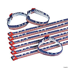 USA Woven Friendship Bracelets<br>1 dozen