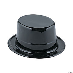 Adult Black Top Hats<br>1 dozen