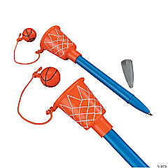 Basketball Hoop Ball Toss Pens<br>1 dozen