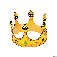 Gold Jeweled Crown<br>Each