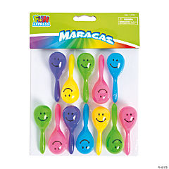 Bulk Smile Face Maracas<br>72 piece(s)