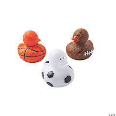 Sports Ball Rubber Ducks<br>1 dozen