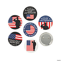 Veteran Buttons<br>24 piece(s)