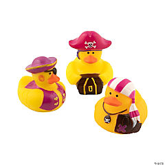 Pink Pirate Rubber Ducks<br>1 dozen