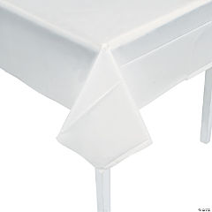 White Rectangle Tablecloth<br>Each